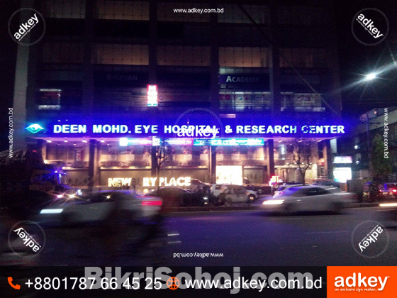 LED Neon Light Display Board advertisement Bangladesh